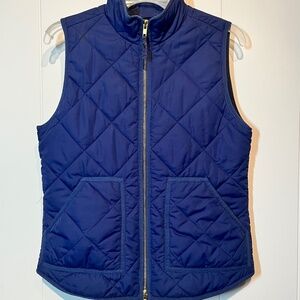 J.Crew Quilted Winter Vest Navy XS